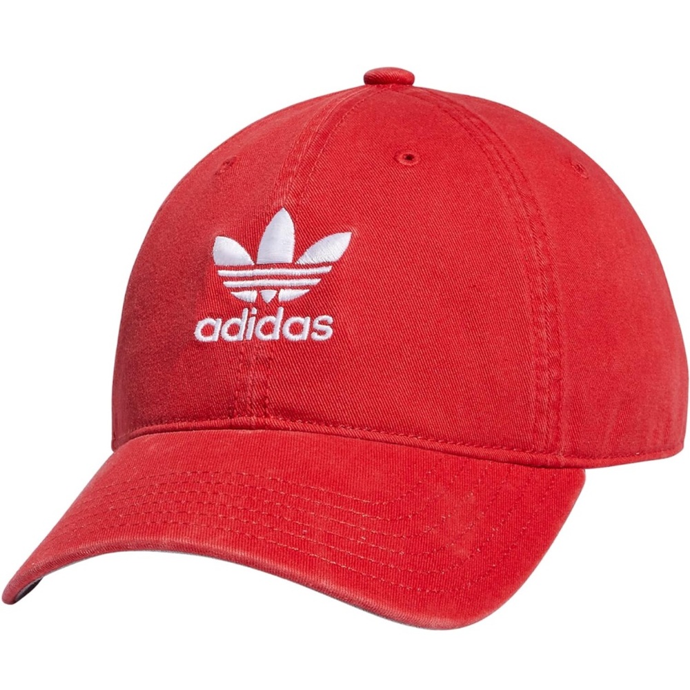 adidas Originals Women’s Relaxed Fit Strapback Hat - Red